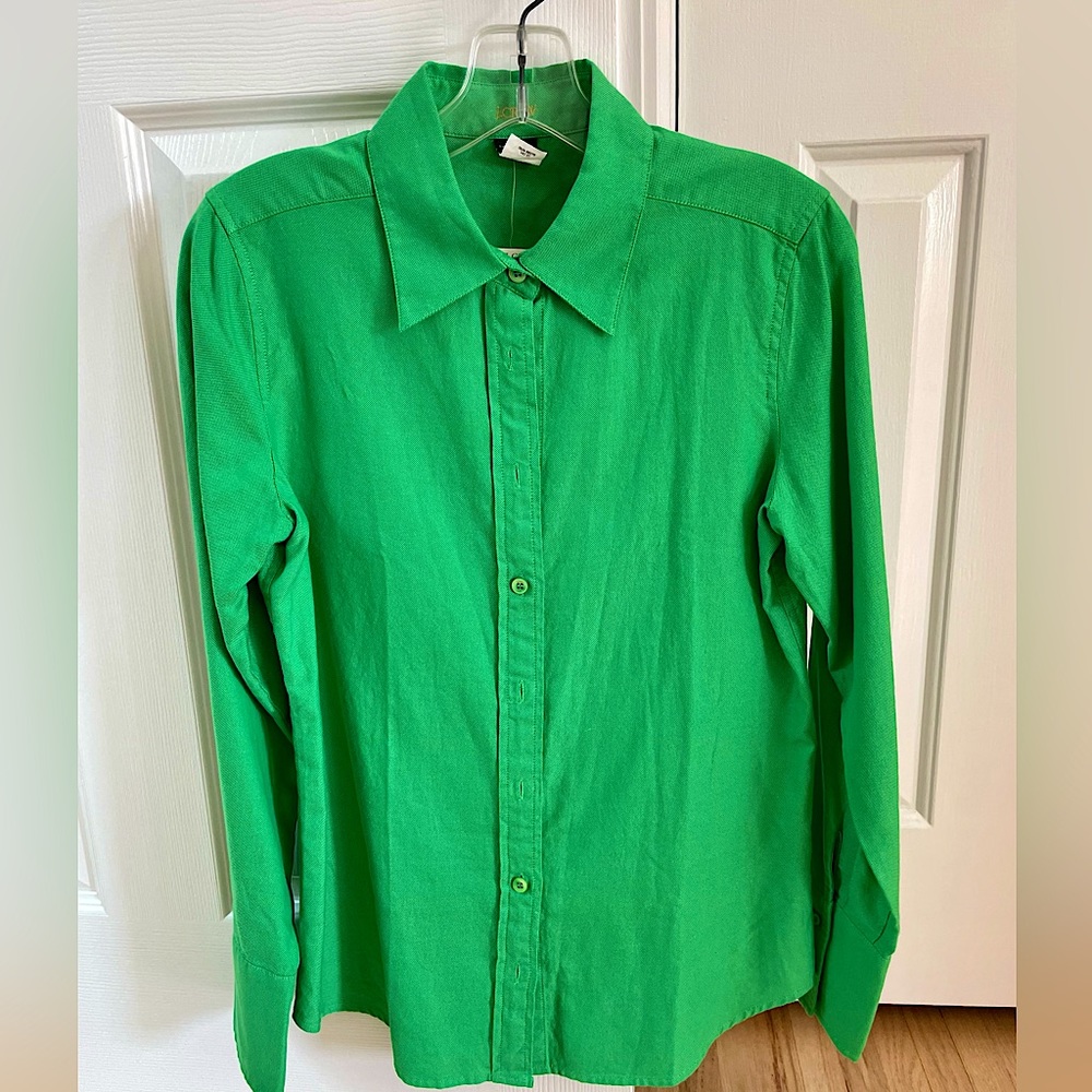 J. Crew Green Button Down Shirt - New Without Tags